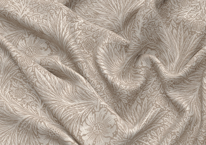 William Morris At Home Marigold, Woven Linen - Roman Blind - Image 4